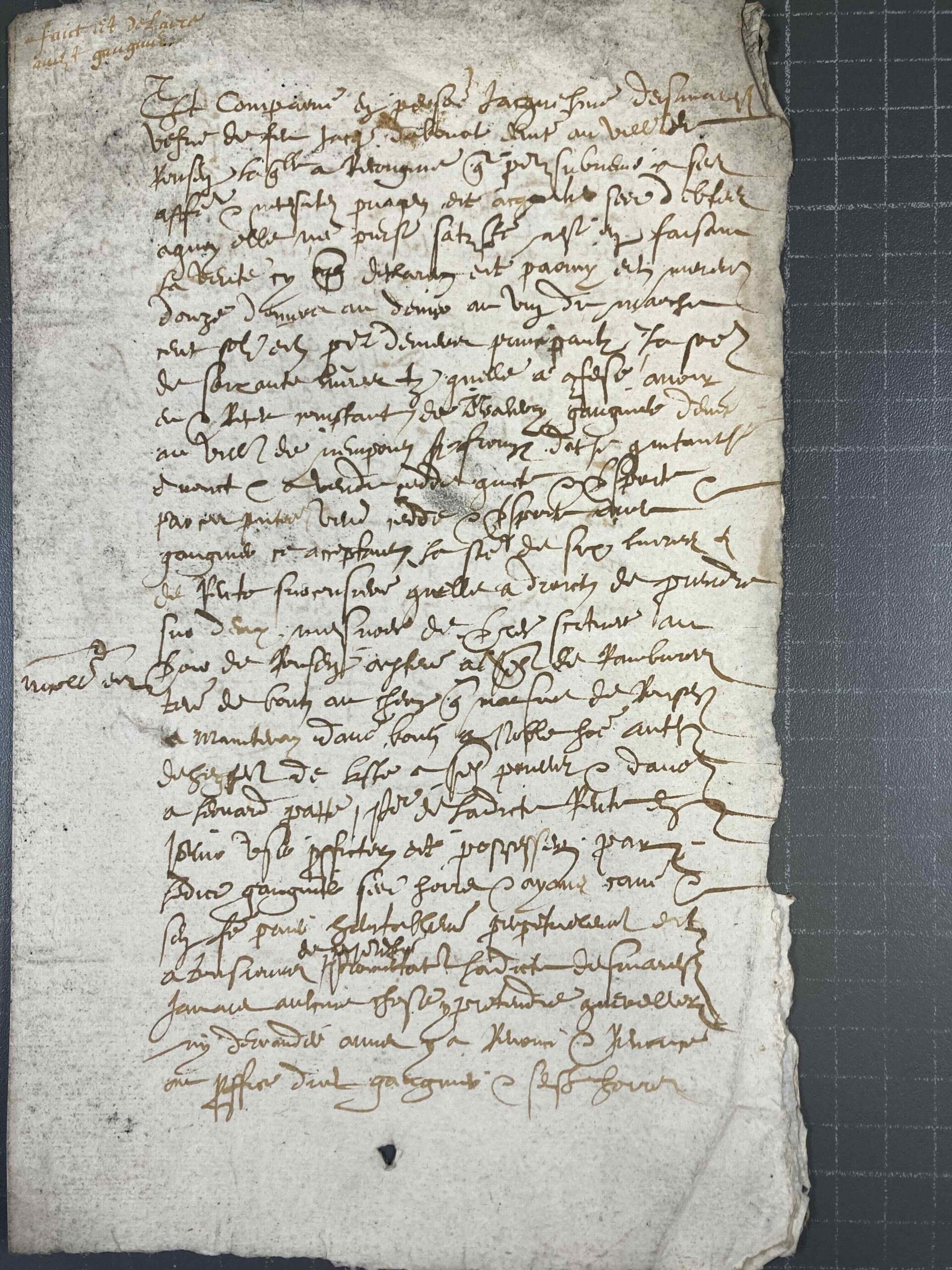 Paléographie Transcription documents anciens France