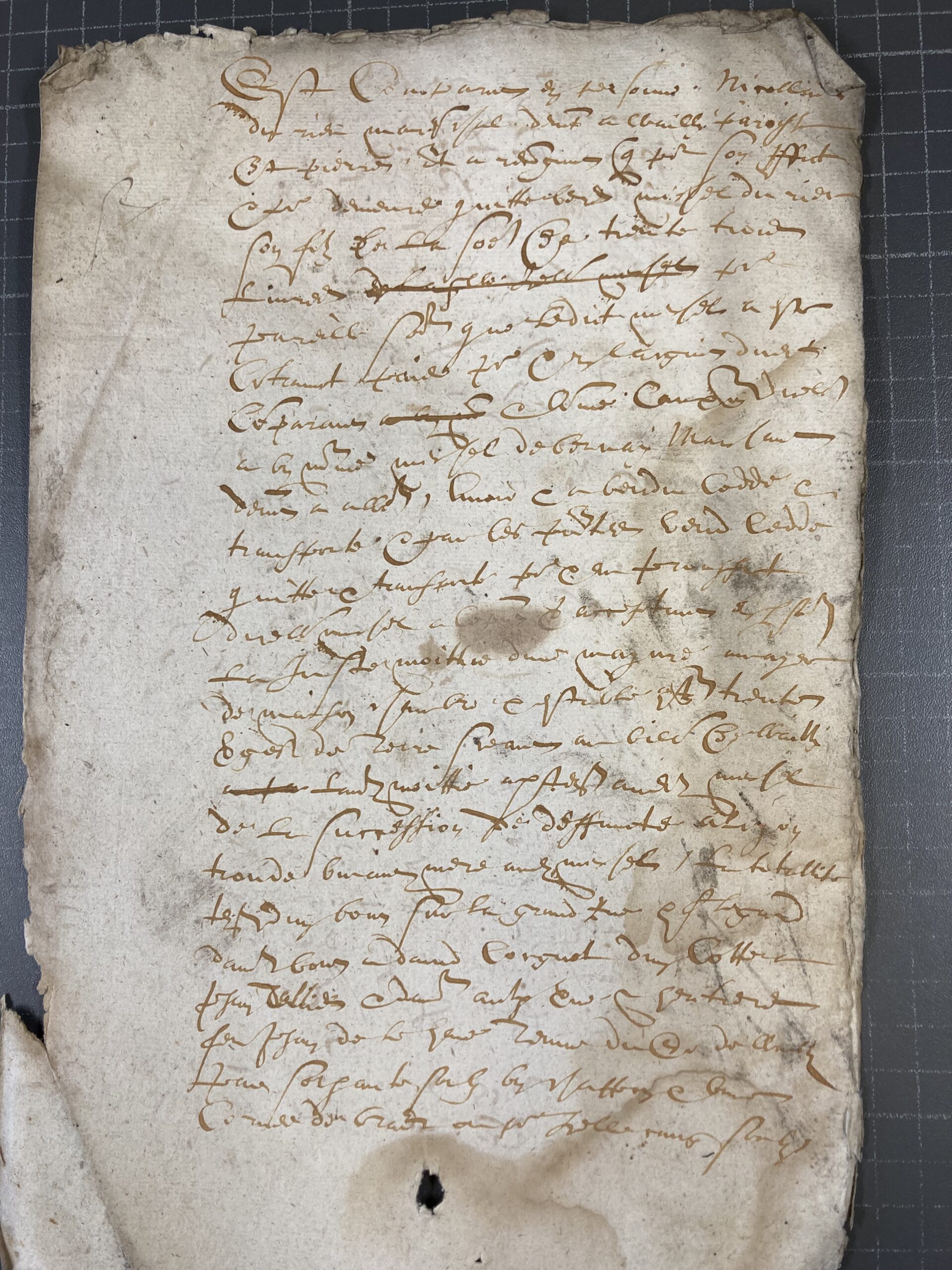 contrat de mariage 17e